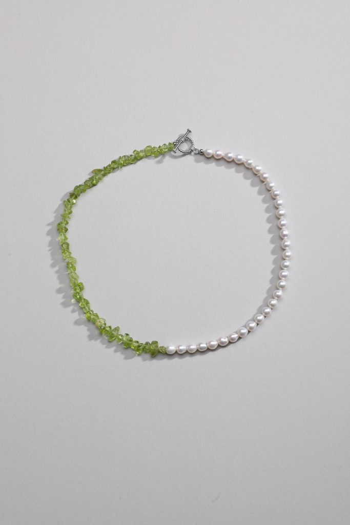Peridot Pearl Necklace
