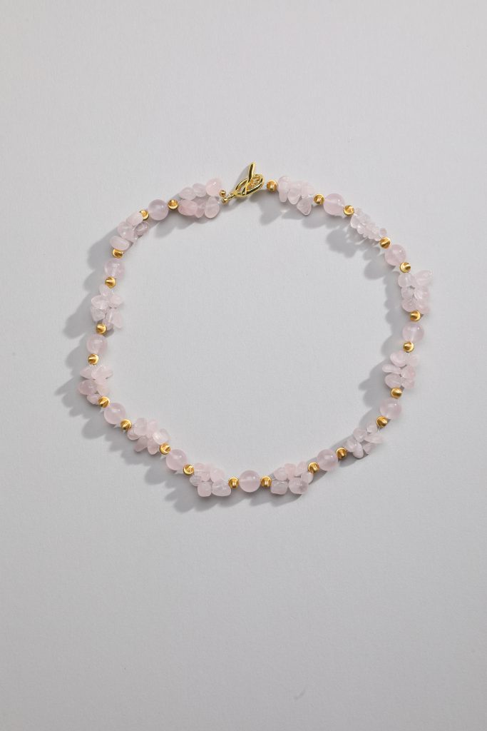 Pastel Rose Quartz Necklace
