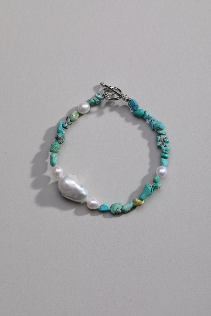 Mint Turquoise Pearl Bracelet