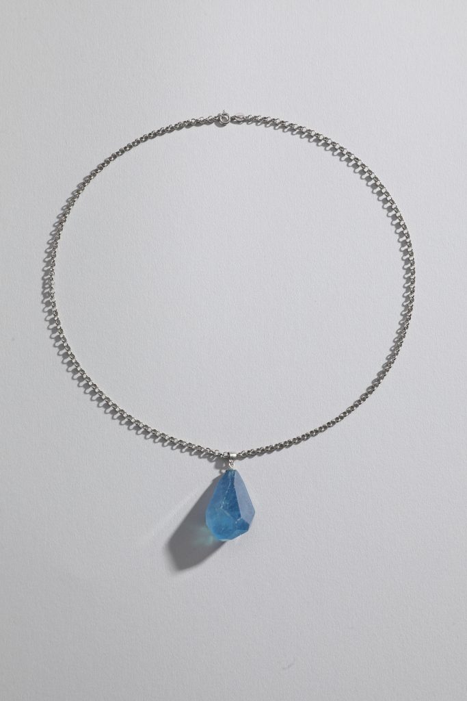 Aquamarine Silver Necklace
