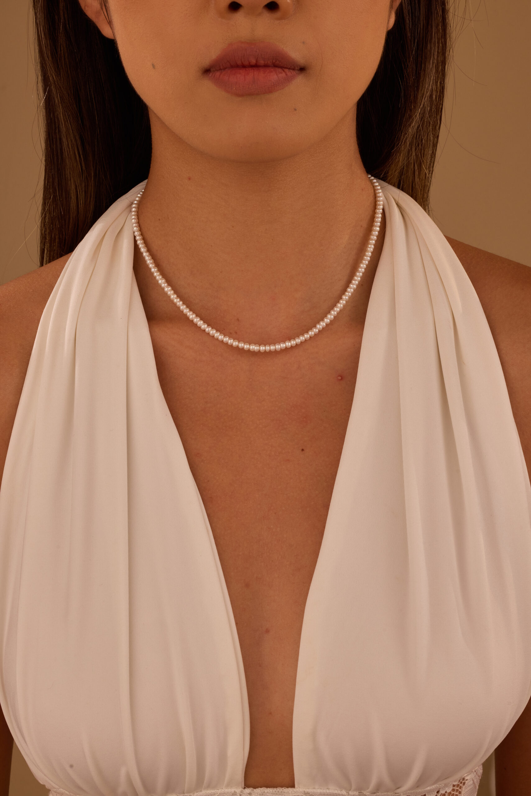 Tiny Freshwater Seed Pearl Choker Necklace